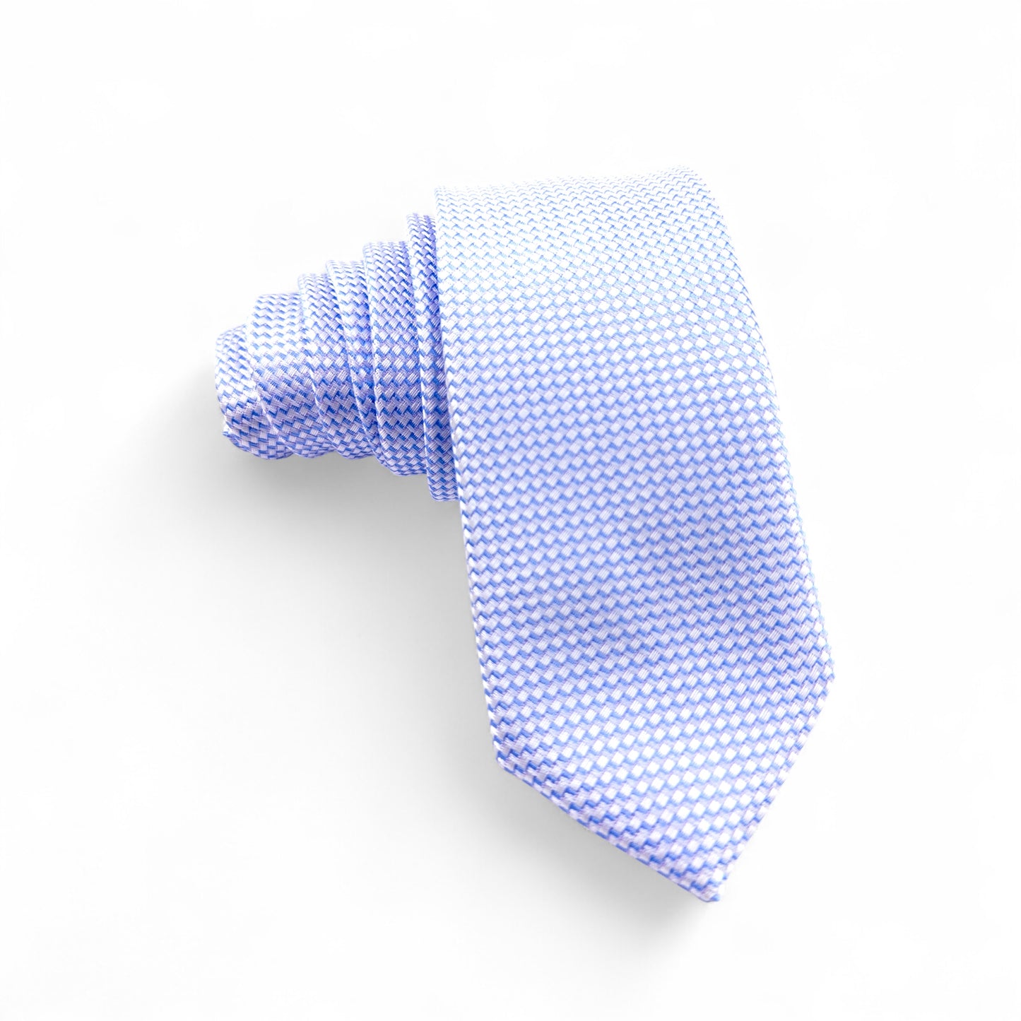 Corbata Azul Claro con Patrón Microtexturizado – Estilo Moderno