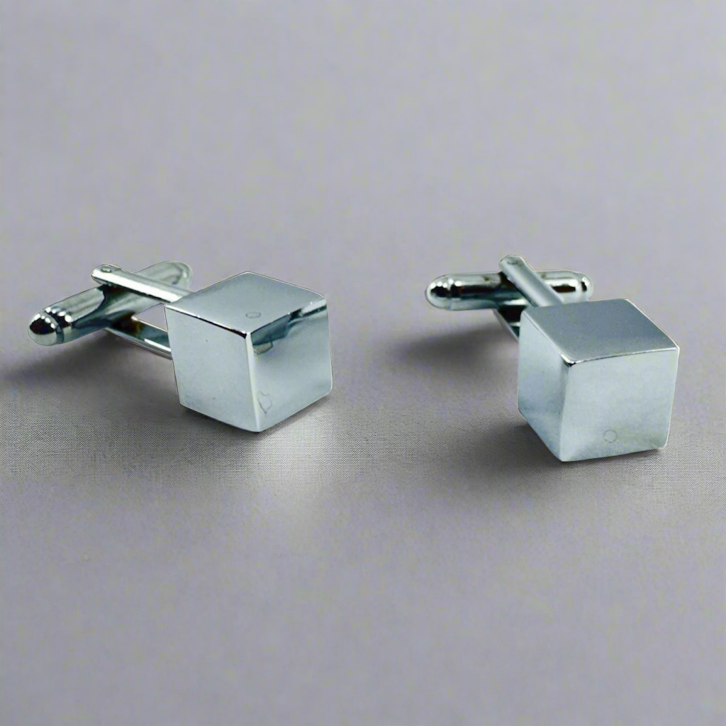 Mancornas Cúbicas Plateadas 🧊🔳
