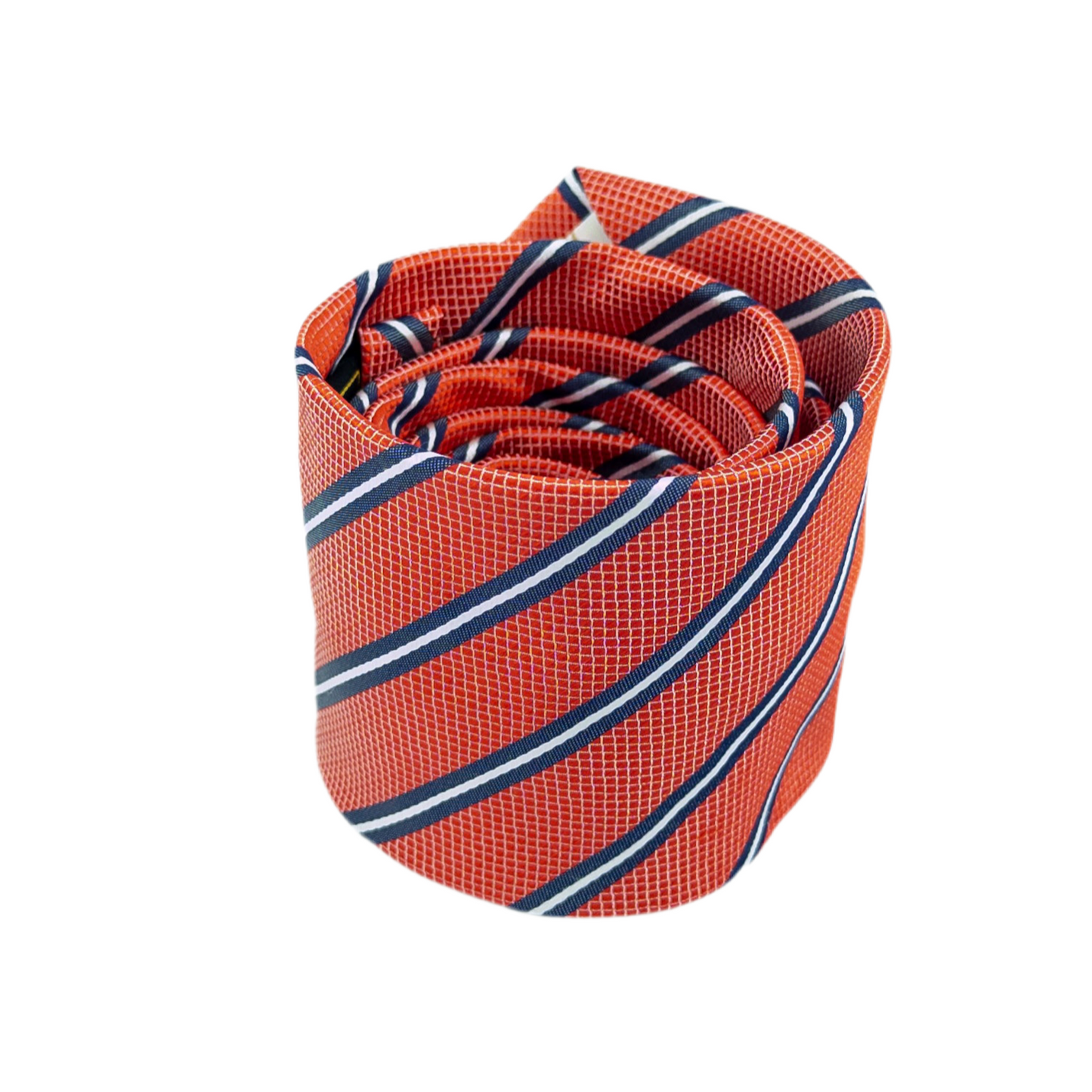 Corbata Rayada Rojo Coral con Azul – Dandi Store