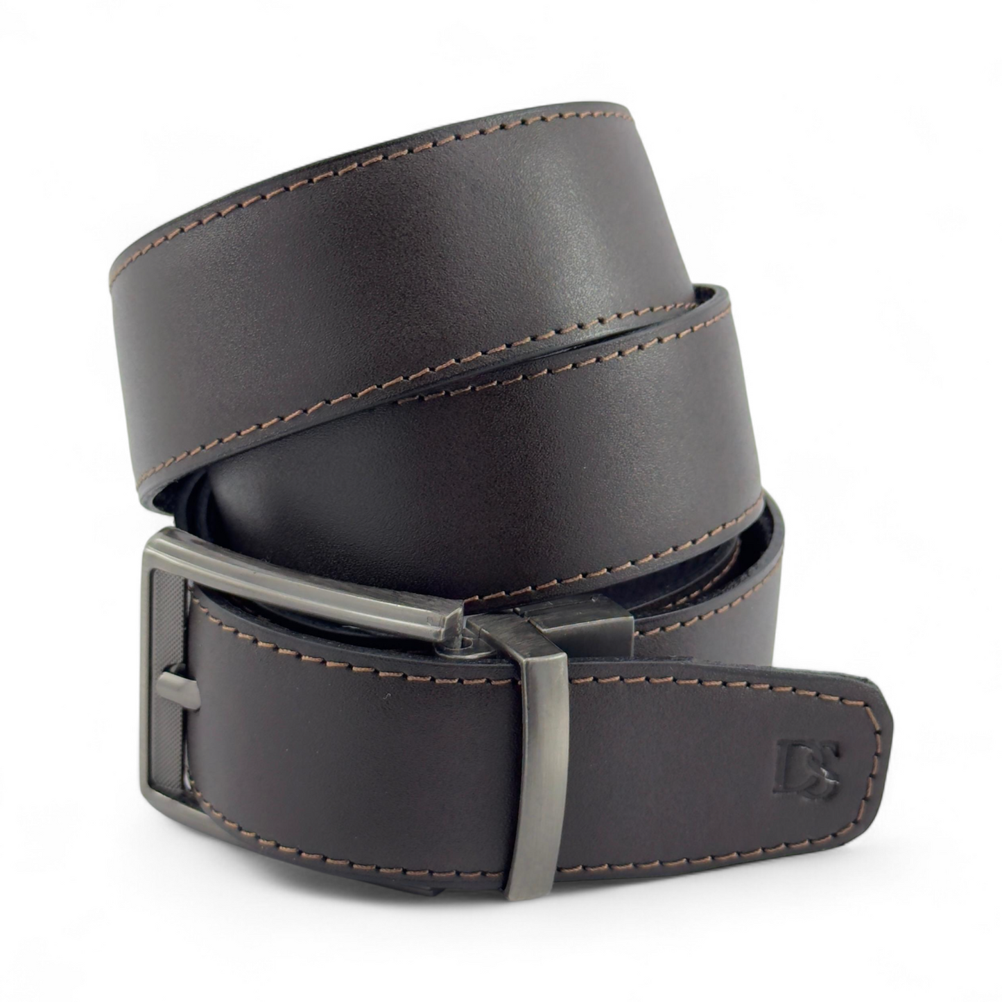 Correa Doble Faz – Café Oscuro & Negro