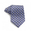 Corbata Gris con Líneas y Detalles Amarillos – Estilo Clásico