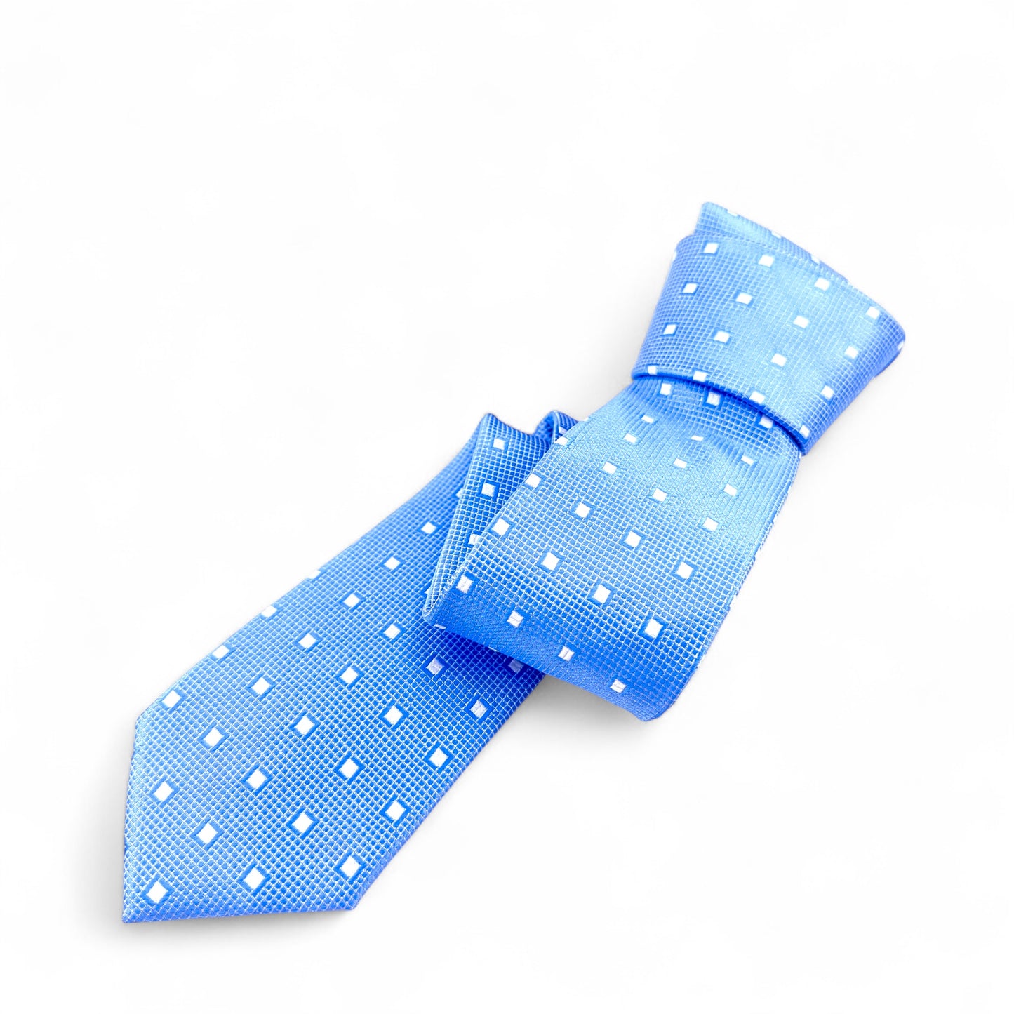 Corbata Azul con Patrón Floral – Estilo Moderno