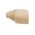 Corbata Beige con Detalles en Dorado – Sofisticación y Estilo Atemporal