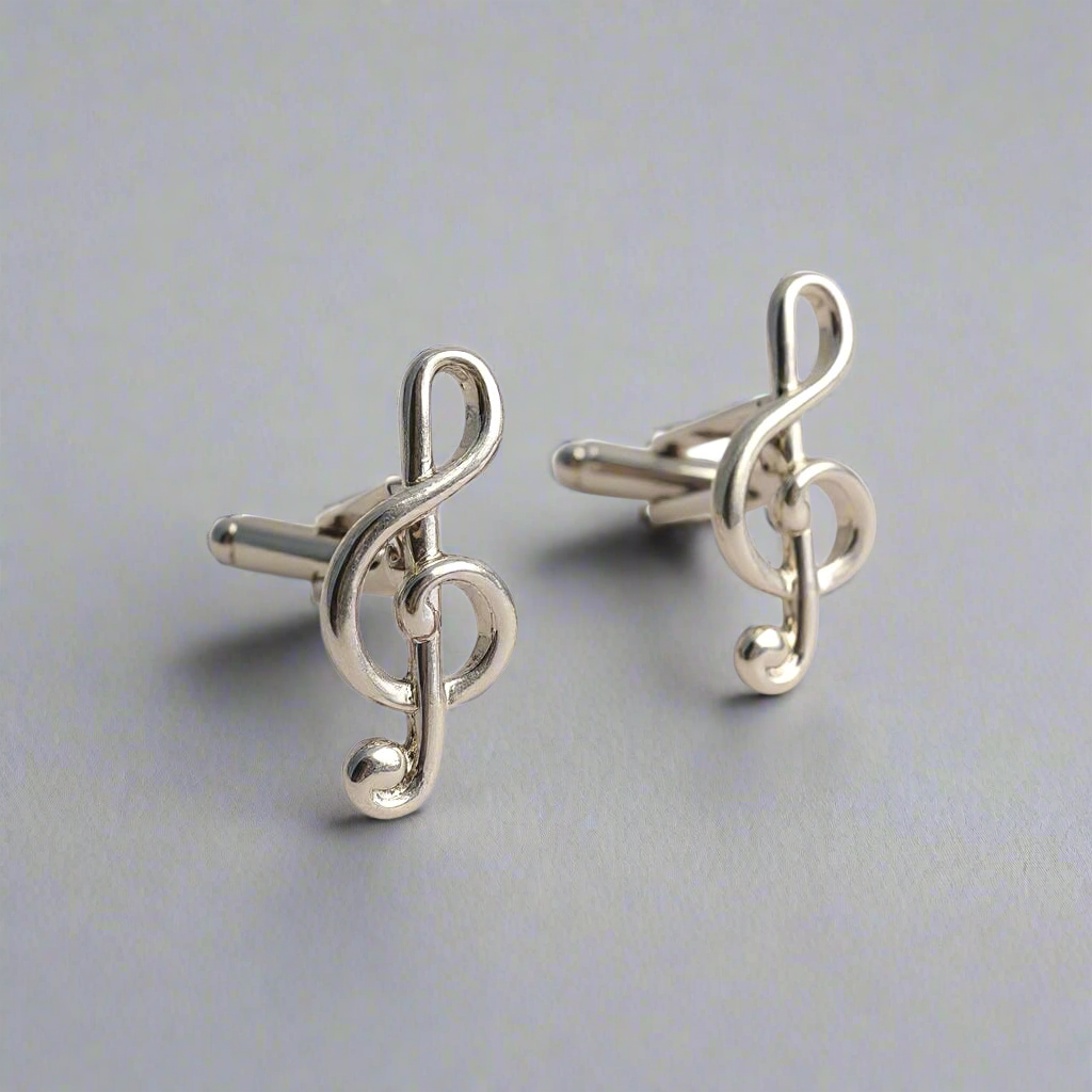 🎼 Mancornas Clave de Sol – Estilo musical en tu look