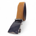 Cinturón Automático miel en Cuero Genuino – Hebilla elegante