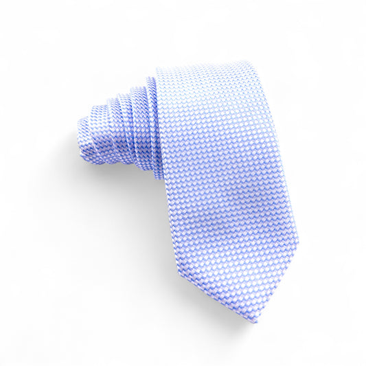 Corbata Azul Claro con Patrón Microtexturizado – Estilo Moderno