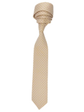 Corbata Beige con Detalles en Dorado – Sofisticación y Estilo Atemporal