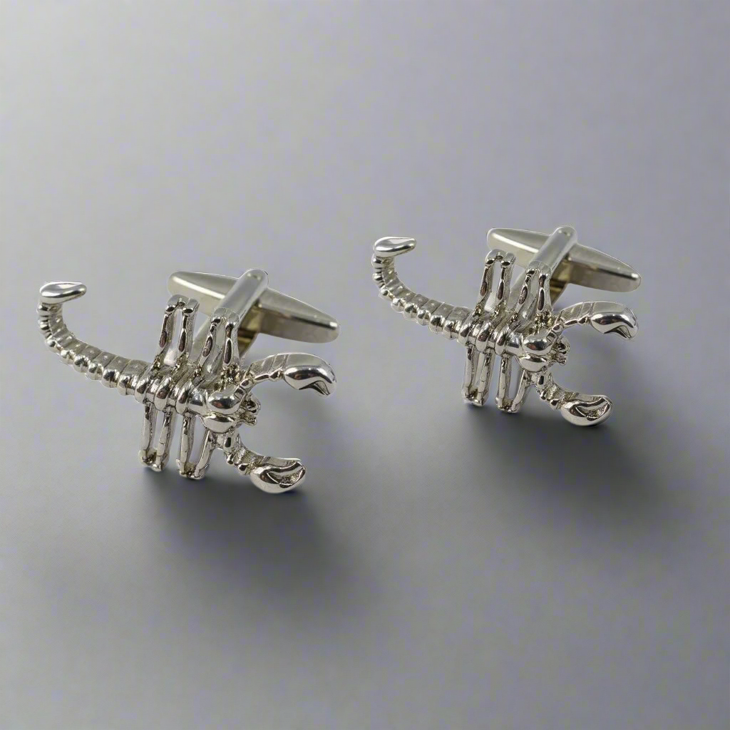 🦂 Mancornas Escorpión Plateado