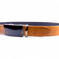 Cinturón Automático miel en Cuero Genuino – Hebilla elegante