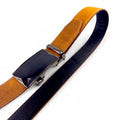 Cinturón Automático miel en Cuero Genuino – Hebilla elegante