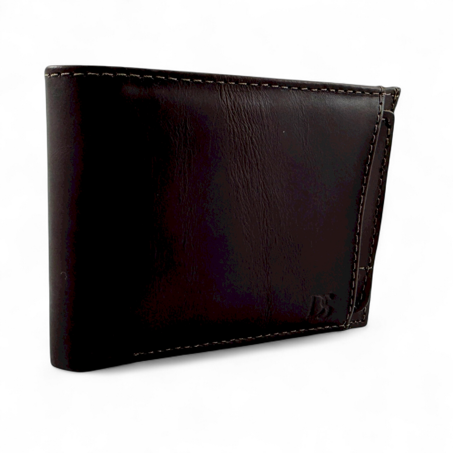 Billetera en Cuero Dandi Dual Shield café Oscuro