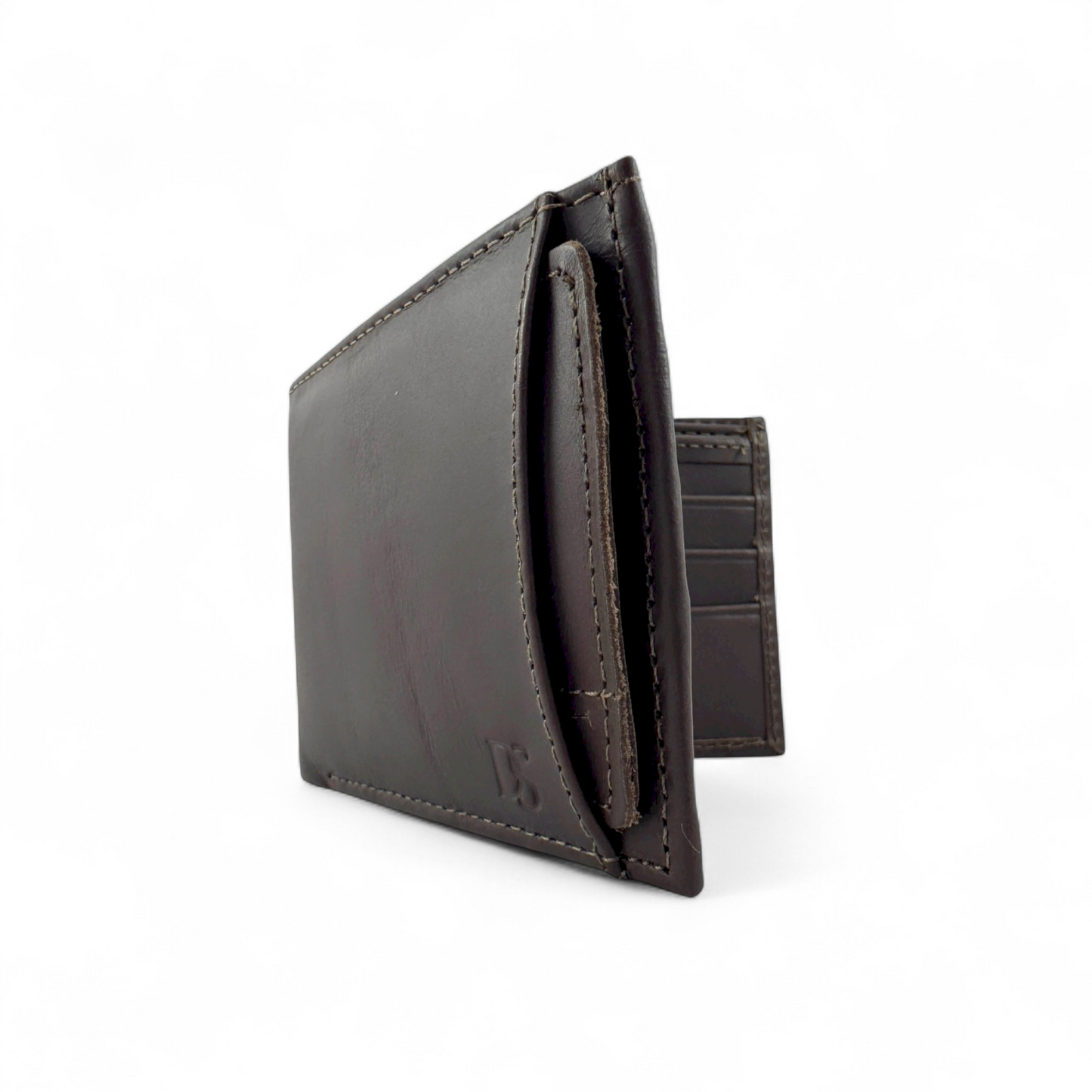Billetera en Cuero Dandi Dual Shield café Oscuro