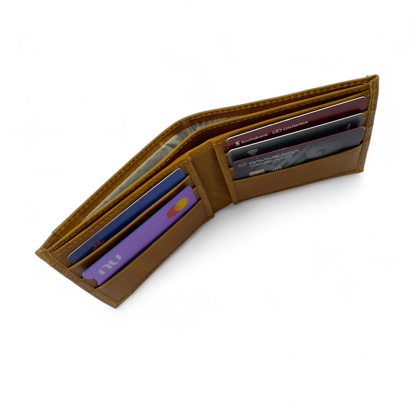 Billetera en Cuero Dandi Dual Shield Miel