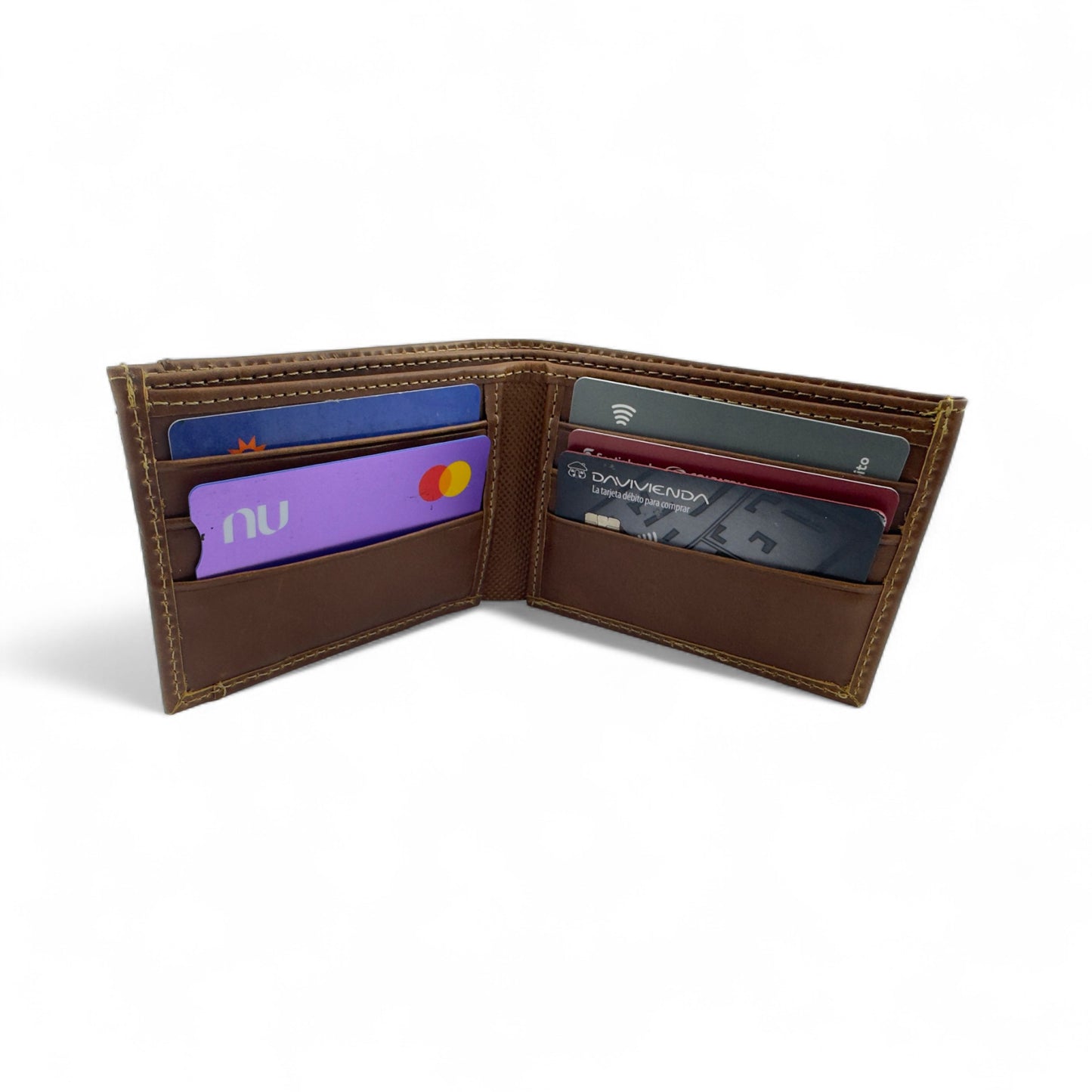 Billetera en Cuero Dandi Dual Shield café