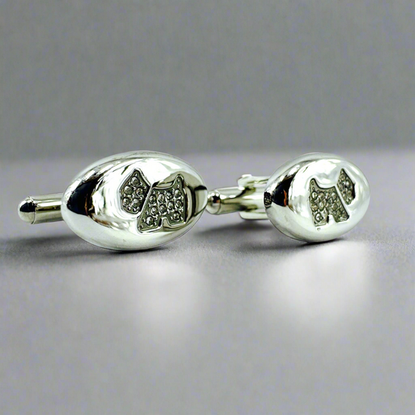 🐾 Mancornas Elegancia Plateada con Detalle Canino