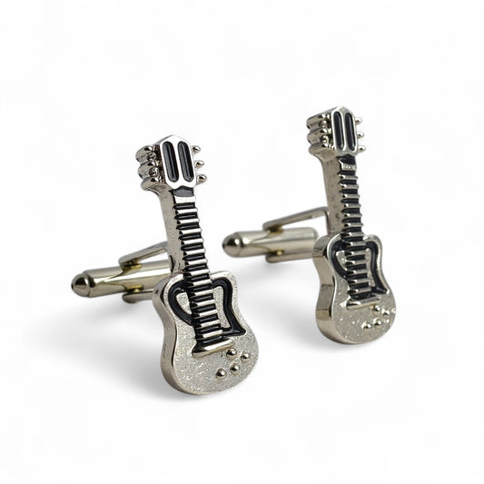 🎸 Mancornas Guitarra Plateada