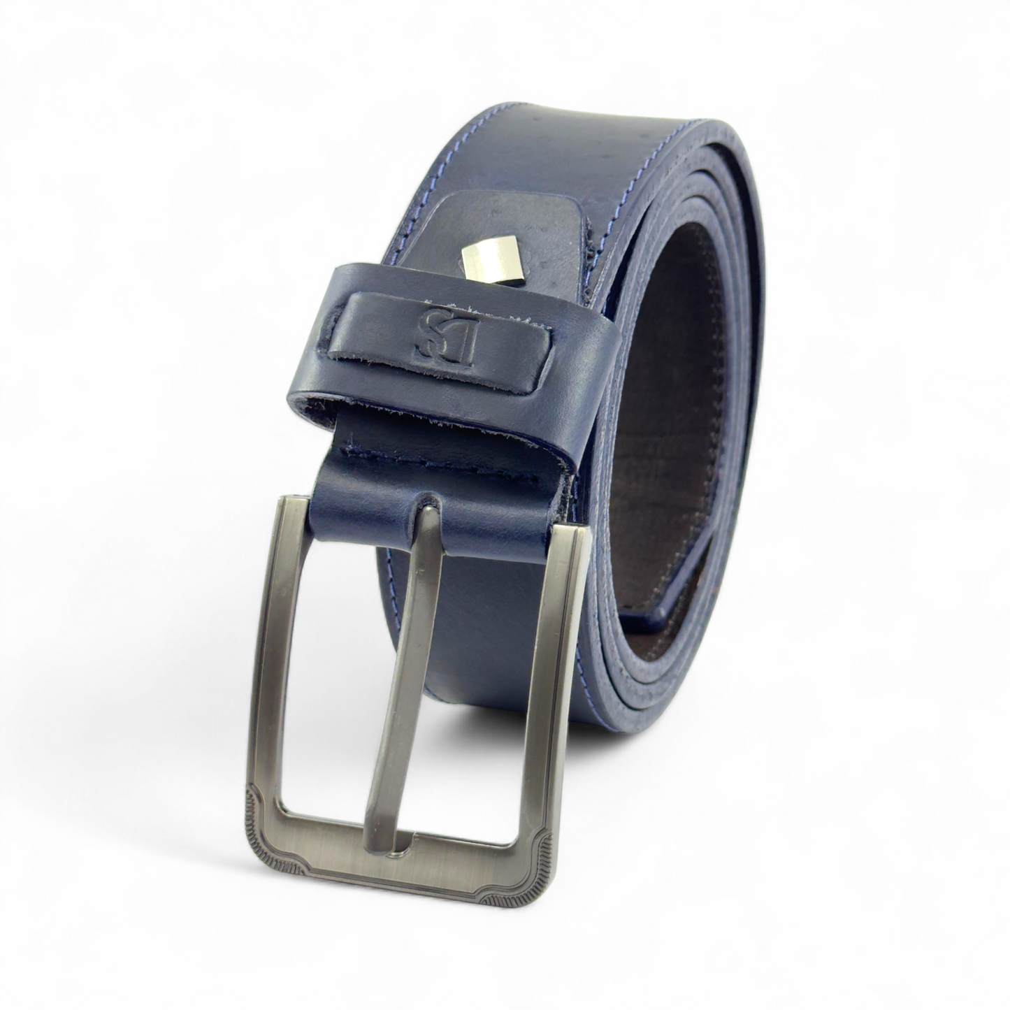Cinturón de Cuero Azul Marino