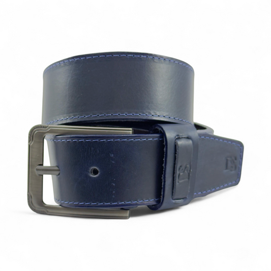 Cinturón de Cuero Azul Marino