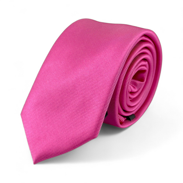 Corbata rosada Satinada